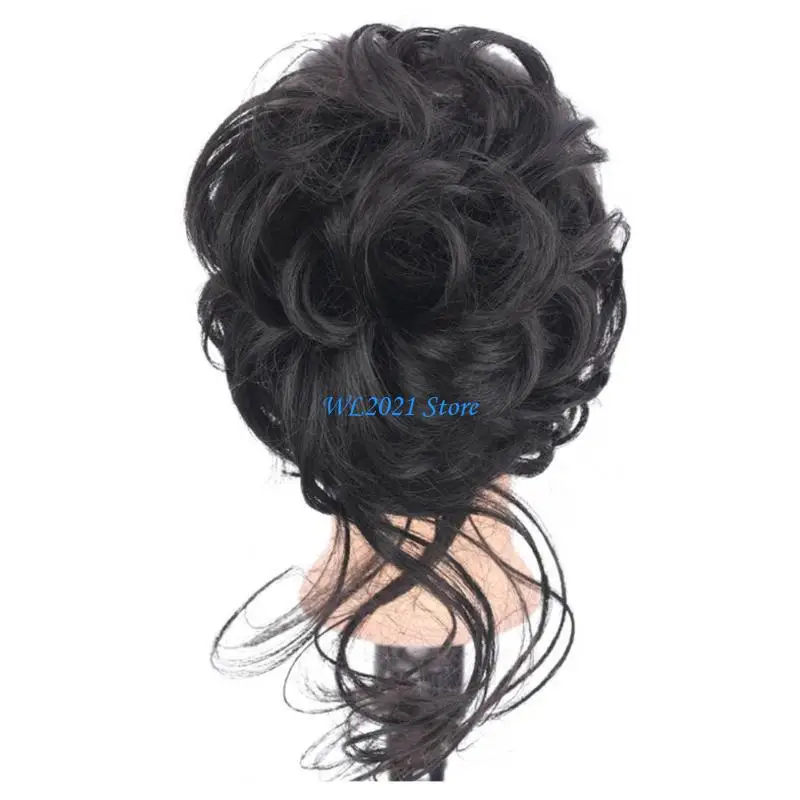 G5GC مخلب مقطع شعر فوضوي كعكة المشبك المربحي مجعد البسكويت الشعر الطبيعية امتدادات الشعر للنساء الشعر الاصطناعية #1