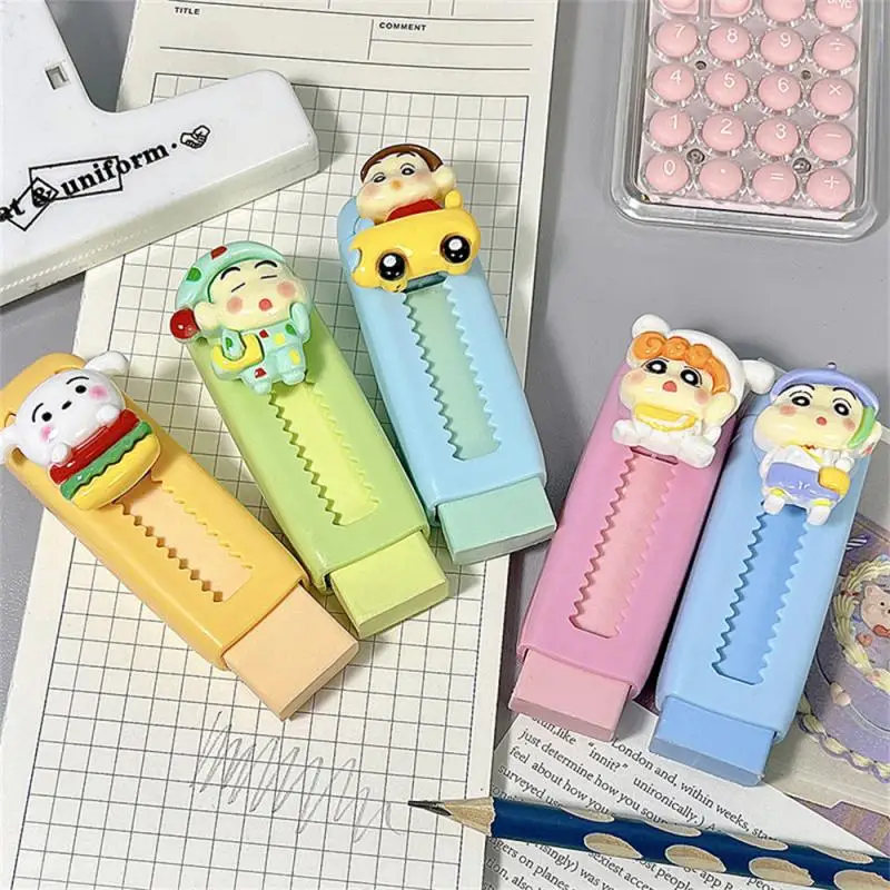 Cartoon Push-pull Eraser Creative Eraser for Exams And Painting Leaving No Traces Or Debris Children Students Telescopic Erasers