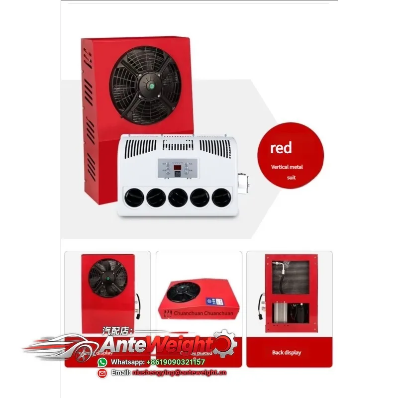12V 24V Split Truck Parking Air Conditioner Cooling AC Unit for RV Camper Caravan Sleeper Cab