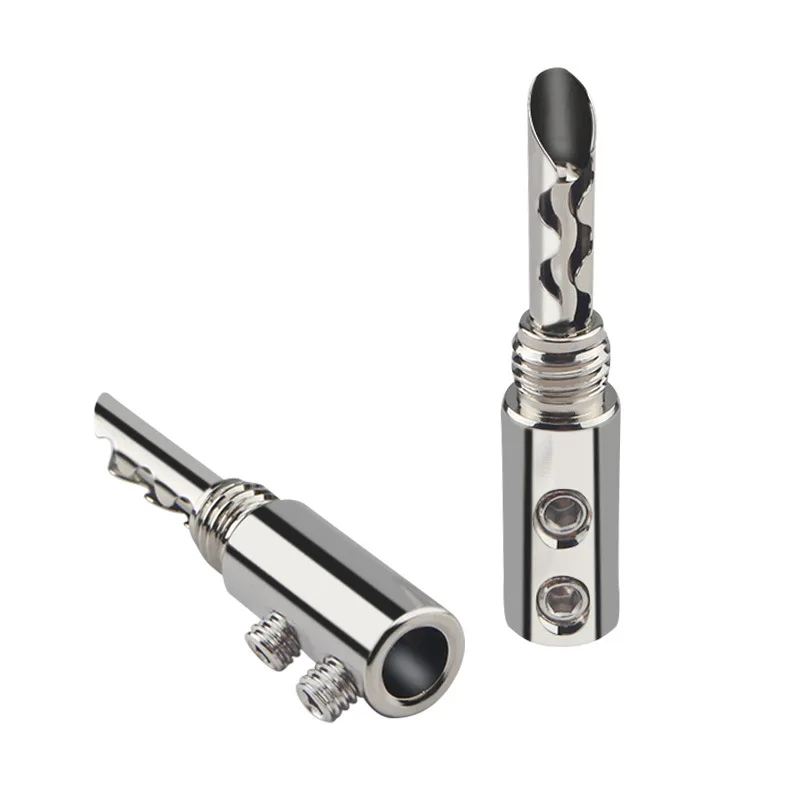 HIFI fever audio plating guy solder-free banana head speaker cable wiring plug speaker cable tooth plug