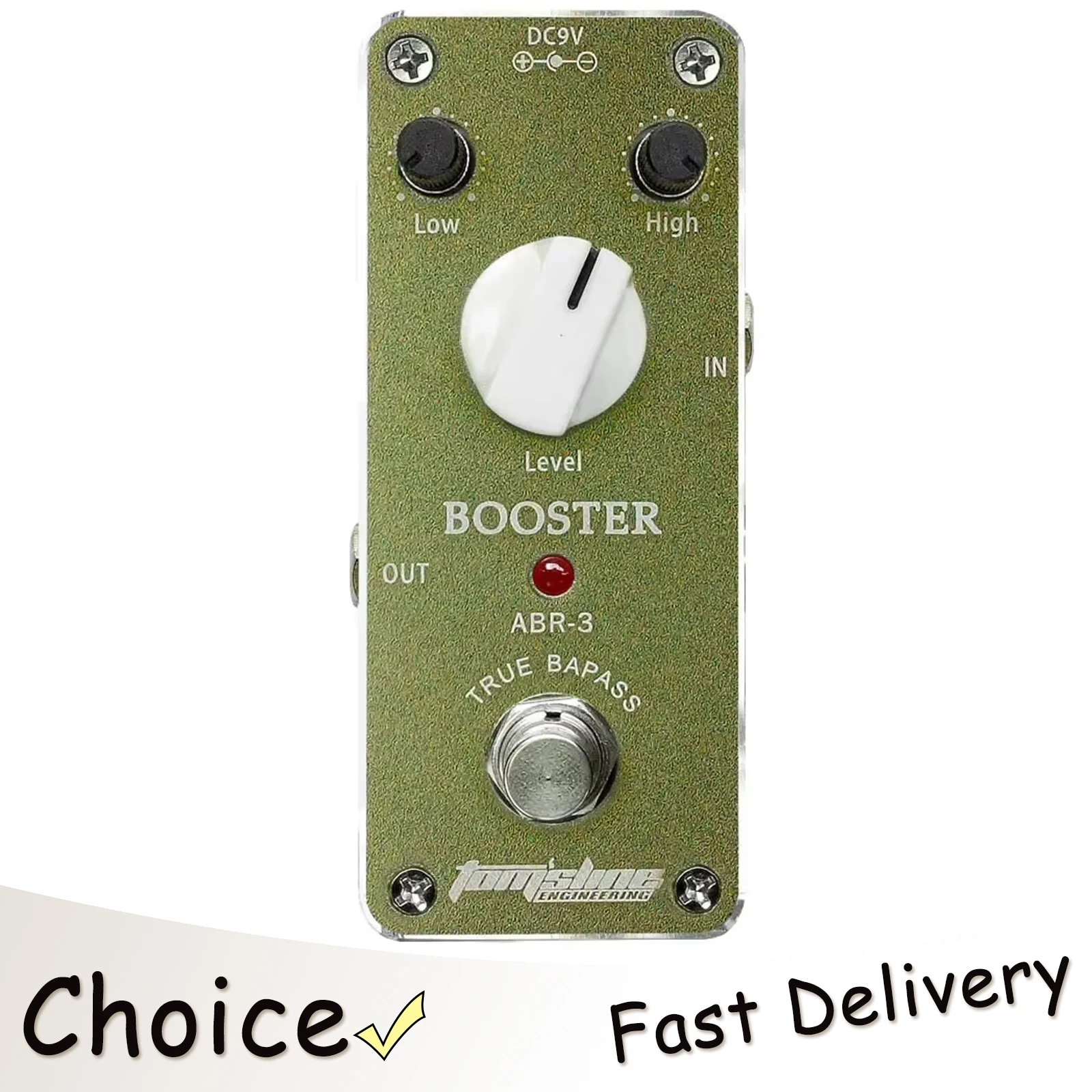 

AROMA Booster Electric Guitar Pedal Effect Aluminum Alloy HousingPedal True Bypass Effect ABR-3 Guitar Accessories & Parts