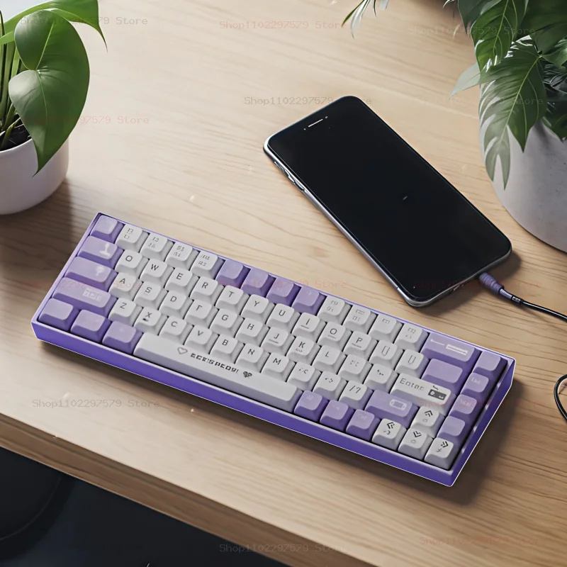 AK680 لوحة المفاتيح الميكانيكية السلكية الألعاب الساخن مبادلة مريحة 68 مفاتيح E-sport Office Type-C ملحقات الكمبيوتر المحمول ألعاب هدية