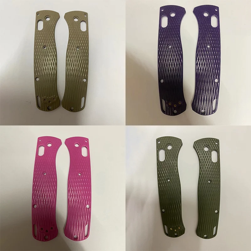 موازين بمقبض سكين من النوع الماسي ، مصنوعة يدويًا ، سكاكين Bugout ، إكسسوارات ذاتية الصنع ، قطع بقع ، 11 لونًا ، G10