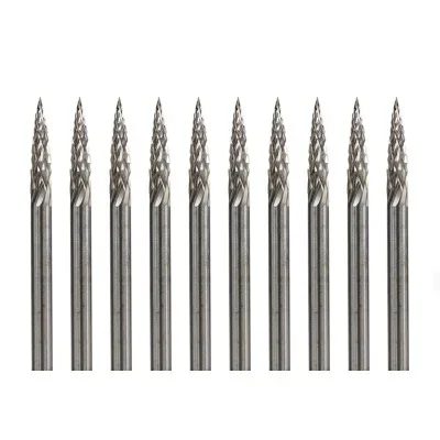 g type rotary burr 10 pcs 3x3mm tungsten carbide wood carving  file