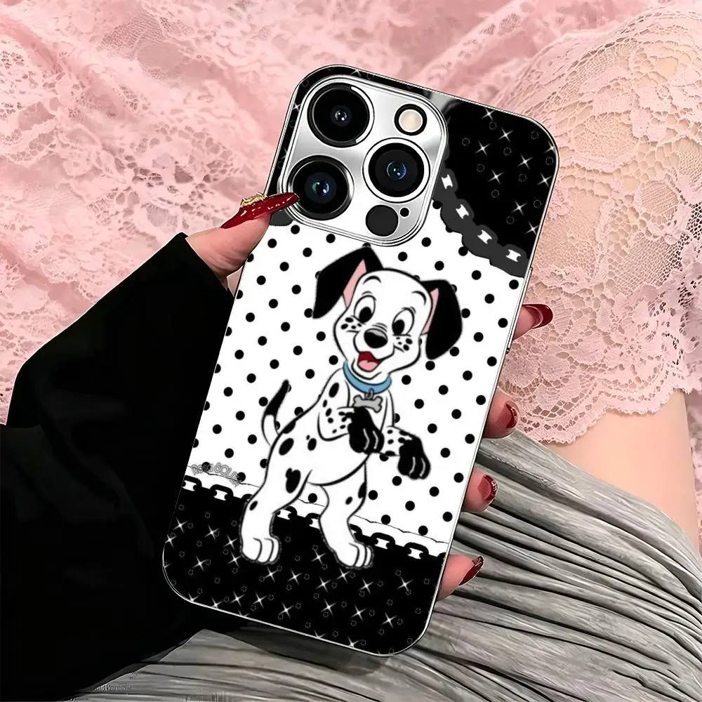 Lulu the Dalmatian Phone Case Silver phone case for Apple iPhone 17, 16, 15, 14, 13, 12, and 11 Pro Max.