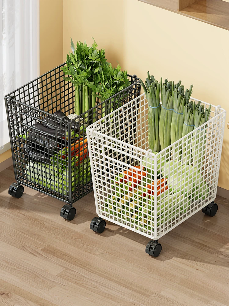 

Многофункциональная мобильная подставка для хранения фруктов и овощей на кухне, инструмент для оптимизации пространства Lin Jia Xiaosi