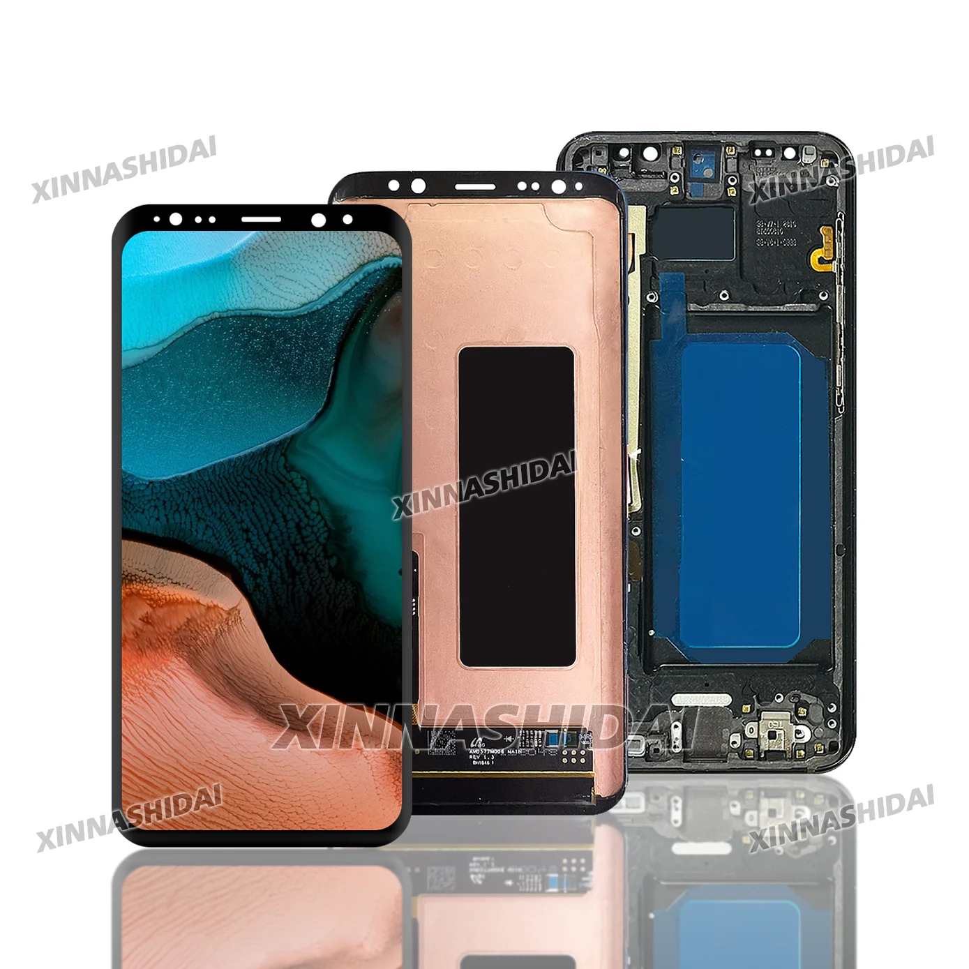 S8 Super AMOLED Display Screen Replacement for Samsung Galaxy S8+ G955F G955FD Lcd DIsplay Digital Touch Screen with Frame