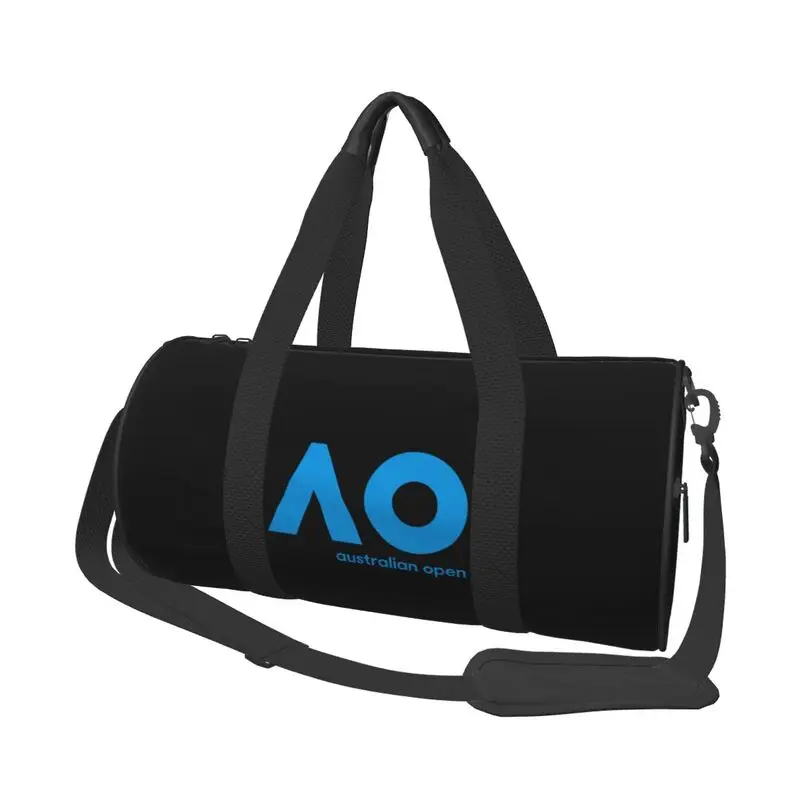 

Australian Open AO Duffel Bags Weekend Overnight Carry-On Tote Bag with Zipper for Practice Canvas Travel Bag for Gym Sports