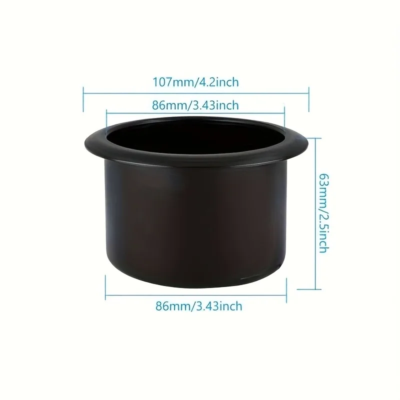 8pcs of Black Plastic Sofa Cup Holders, Built-in Ashtray Brackets, Suitable for Boats, Campers, Golf Carts and Poker Tables