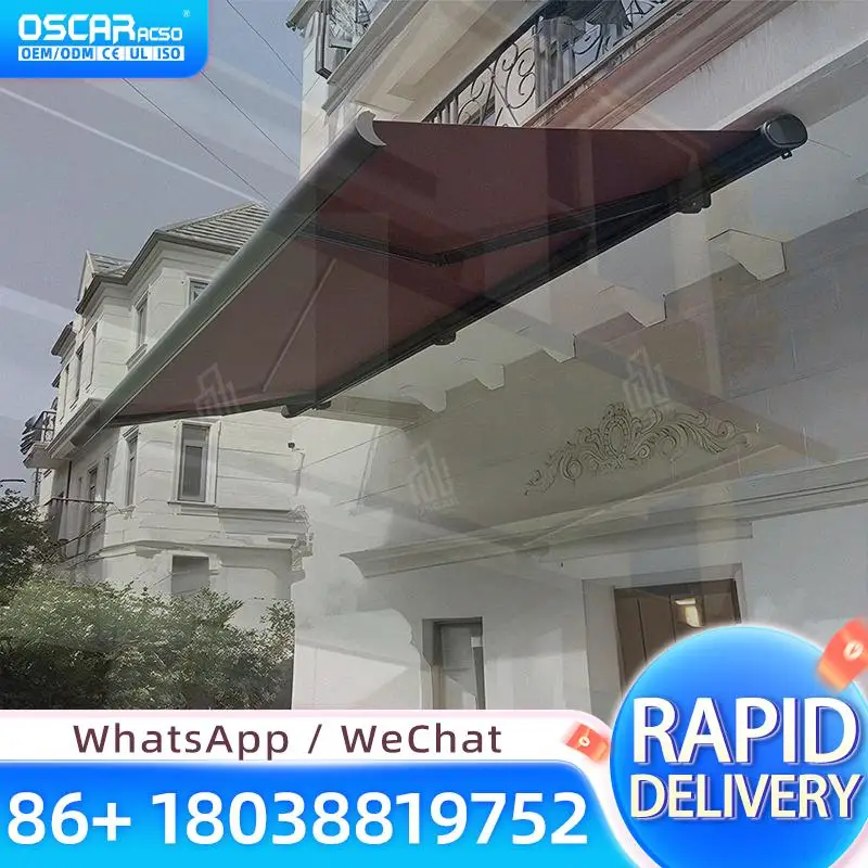 

Custom Size Heavy Duty Retractable Sunshade Motorized Outdoor Awning for Sunroom Patio and Garden Retractable Awning