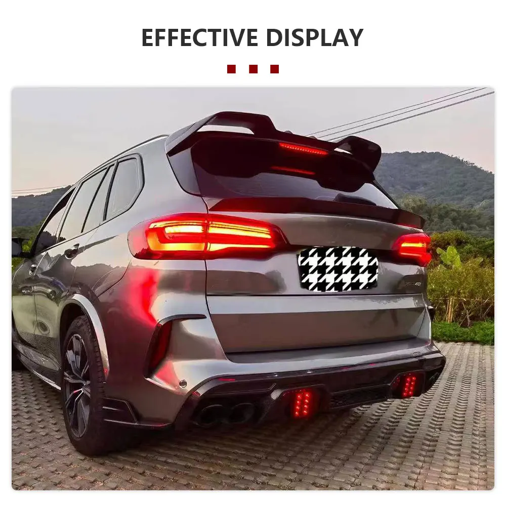 جناح سبويلر خلفي للسيارة BMW X5 G05 X5M F95 2020-2025 ألياف الكربون الخلفي الأوسط سبويلر الجناح الشفاه