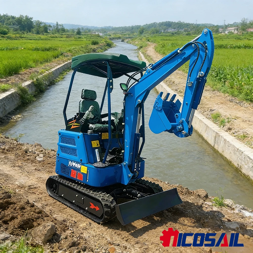 

2-ton mini crawler excavator with cab diesel engine multifunctional mini excavator