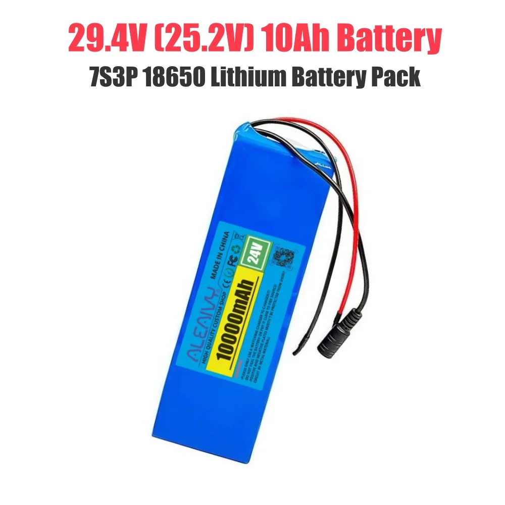 

24V 10Ah Lithium Battery 25.2v 10000mAh 250W 350W Rechargeable Battery Pack,for Electronic Scooter Battery, Battery Bicycle