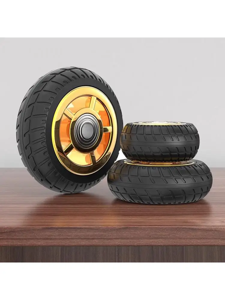 

1 Pc 4 Inch Rubber Heavy type Caster Gold-Plated /Humvee/ TPR Silent Wheel Universal Trolley Industrial Trailer Single