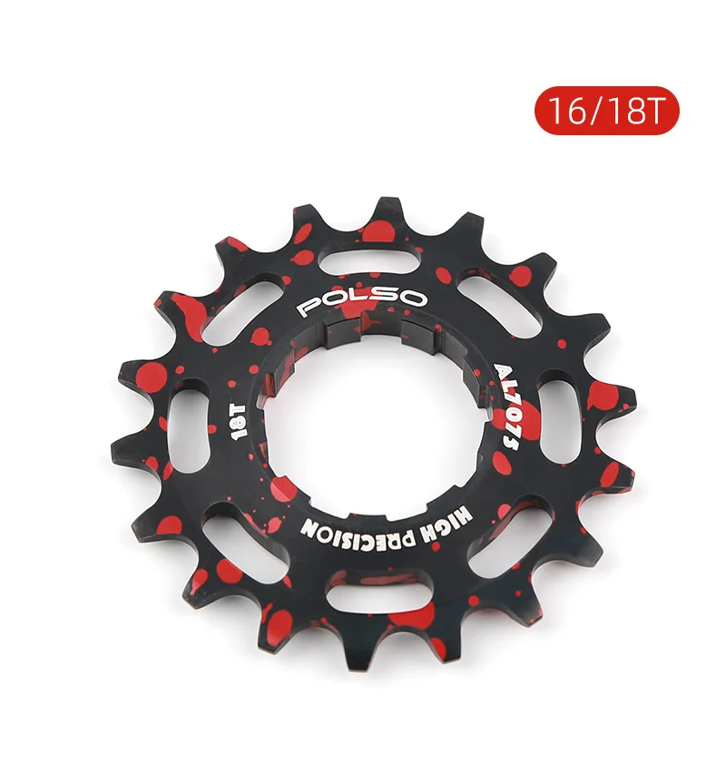 POLSO BCR01 Aluminiumlegierung BMX Racing Kettenrad 16T 18T Cog Singple Speed Fahrradteile – Detail 8