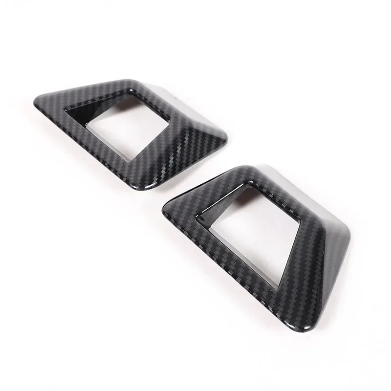 

For 2022-2024 Hyundai Santa Cruz ABS Carbon Fiber Car Rear Fog Light Frame Cover Trim Sticker Interior Car Accessories