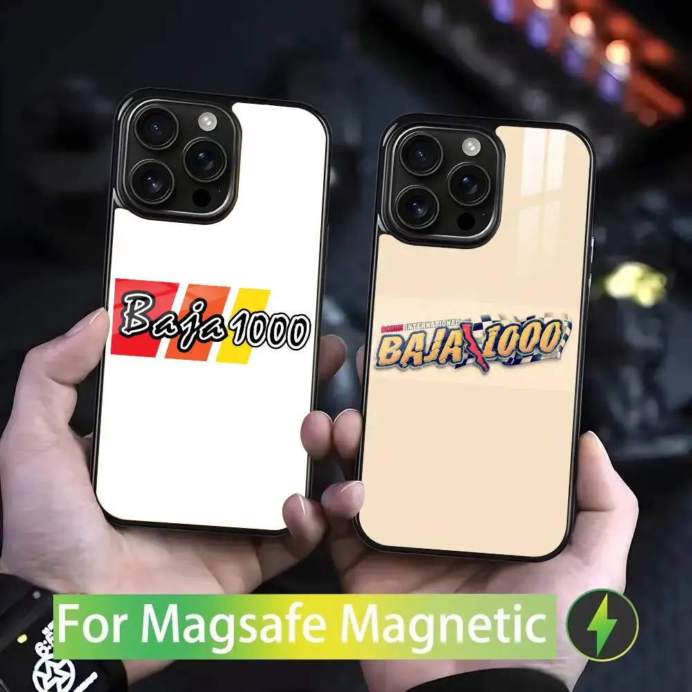 

B-Baja 1000 logo For iPhone 17,16,15,14,13,12,11,Pro,Max,Plus,Mini,SE4,E Magnetic Magsafe Wireless Charging