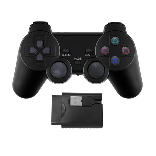 Imagen 2 del producto Mando inalámbrico para PS2 con doble vibración y descarga para Playstation 3, Joypad, mando, consola de juegos USB para PC