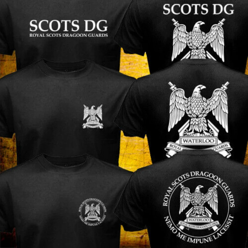 

Scotland Pride RSDG Royal Scots Dragoon Guards Cavalry British Army T Shirt. Short Sleeve 100% Cotton Casual T-shirts Loose Top