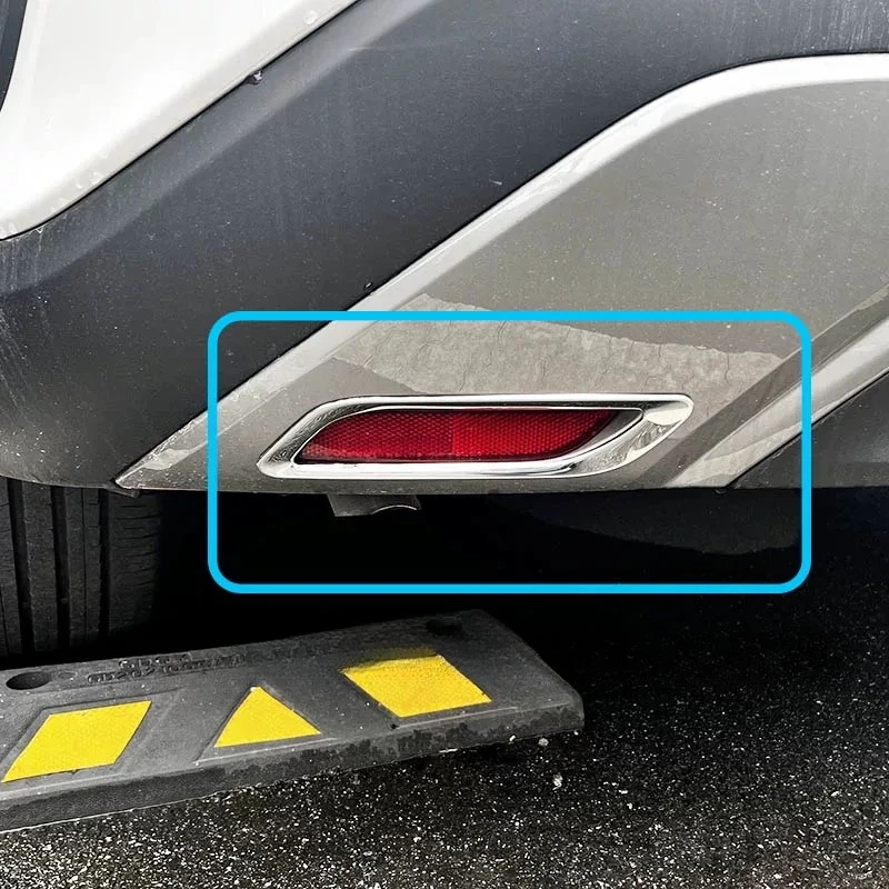 Stainless Steel Rear Bumper Fog Light Trim for Lexus RX300 RX350H RX450H+ 2023-2026 – Frame Cover Bezel