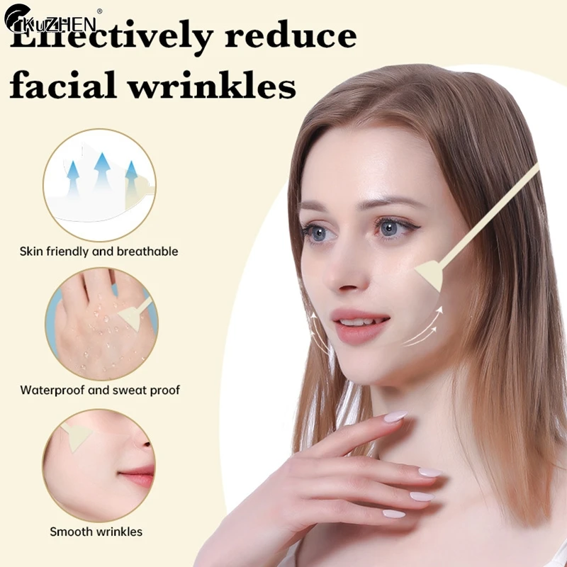 

1Set Invisible Facial Slimming Tape With Rope V Face Makeup Adhesive Tape Neck Facial Line Anti Wrinkle Sticker Eye Lifting Tool