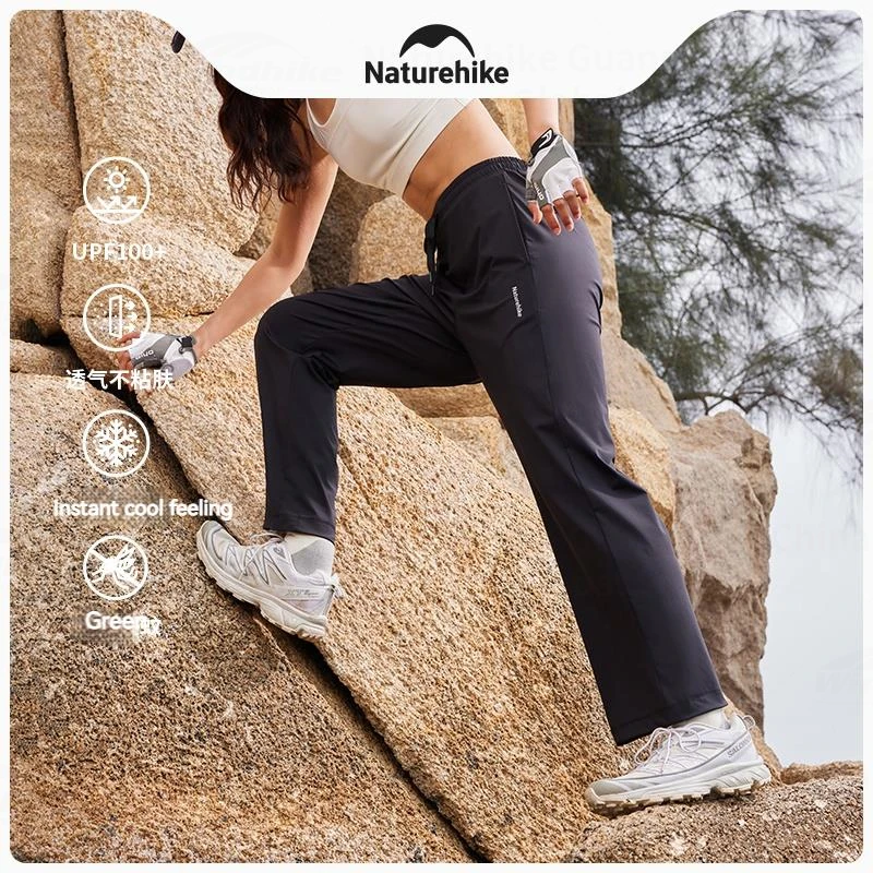 Naturehike UPF600+ Women’s Pants Sunscreen Adjustable Breathable Camping Outdoor Sports GYM Hiking Summer Ultralight UV Trousers