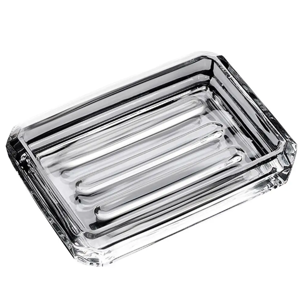 

Glass Soap Dish Holder for Kitchen Bathroom ganizer Countertop Sponge Container Practical Storage Design Easy Clean Suitable