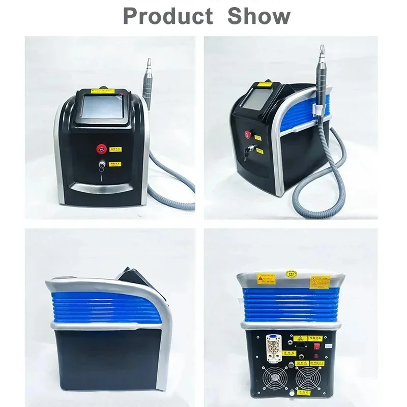 3000w ND:YAG 1064NM Picosecond Laser Pico Tattoo Removal Machine 4 Probe Color Black Doll Skin Rejuvenation Care 2024