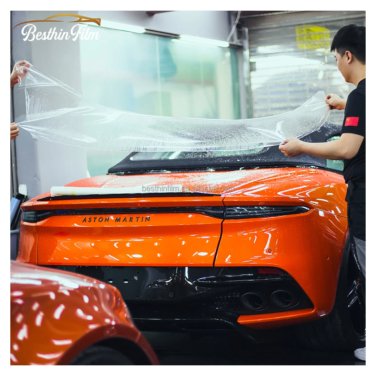 Penjualan Panas Kertas Pembungkus Mobil TPU Hijau Zaitun Hitam Matte PPF Dealer Anti-Gores Penyembuhan Diri Tahan UV Pengubah Warna Pembungkus Bodi