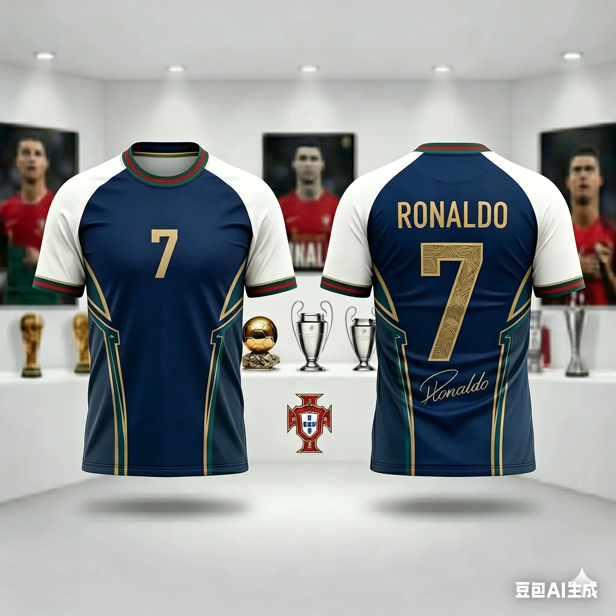 Children's #Ronaldo #7 Football T-Shirt Boys and Girls Soccer Training Top Breathable Quick-Dry Fan Apparel