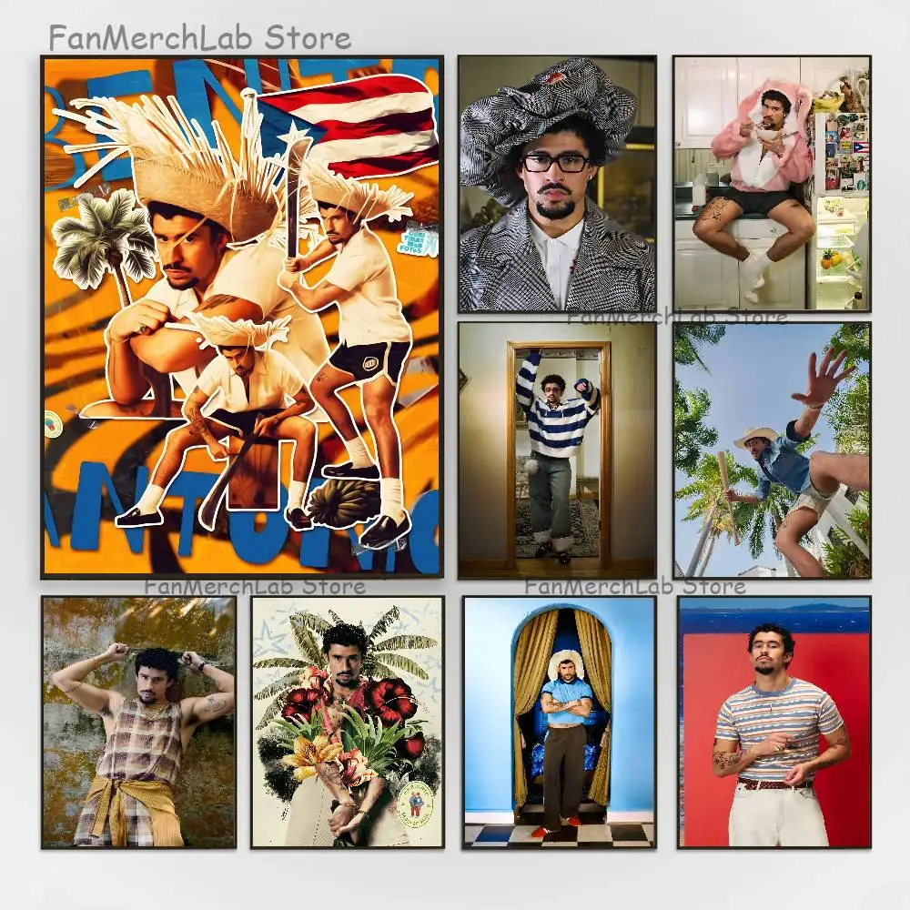 

D-DtMF B-Bad B-Bunny Club Bar Paper Vintage Poster Wall Art Painting Bedroom Study Stickers