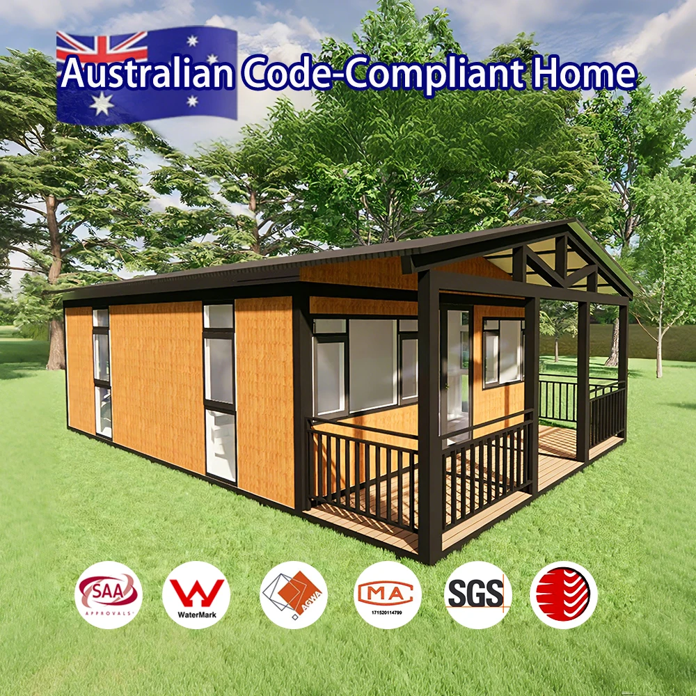 Australian Certification Inclined Roof 20 Ft 40 Ft Expandable Container House Prefab Mobile Tiny Home with Terrace Customized