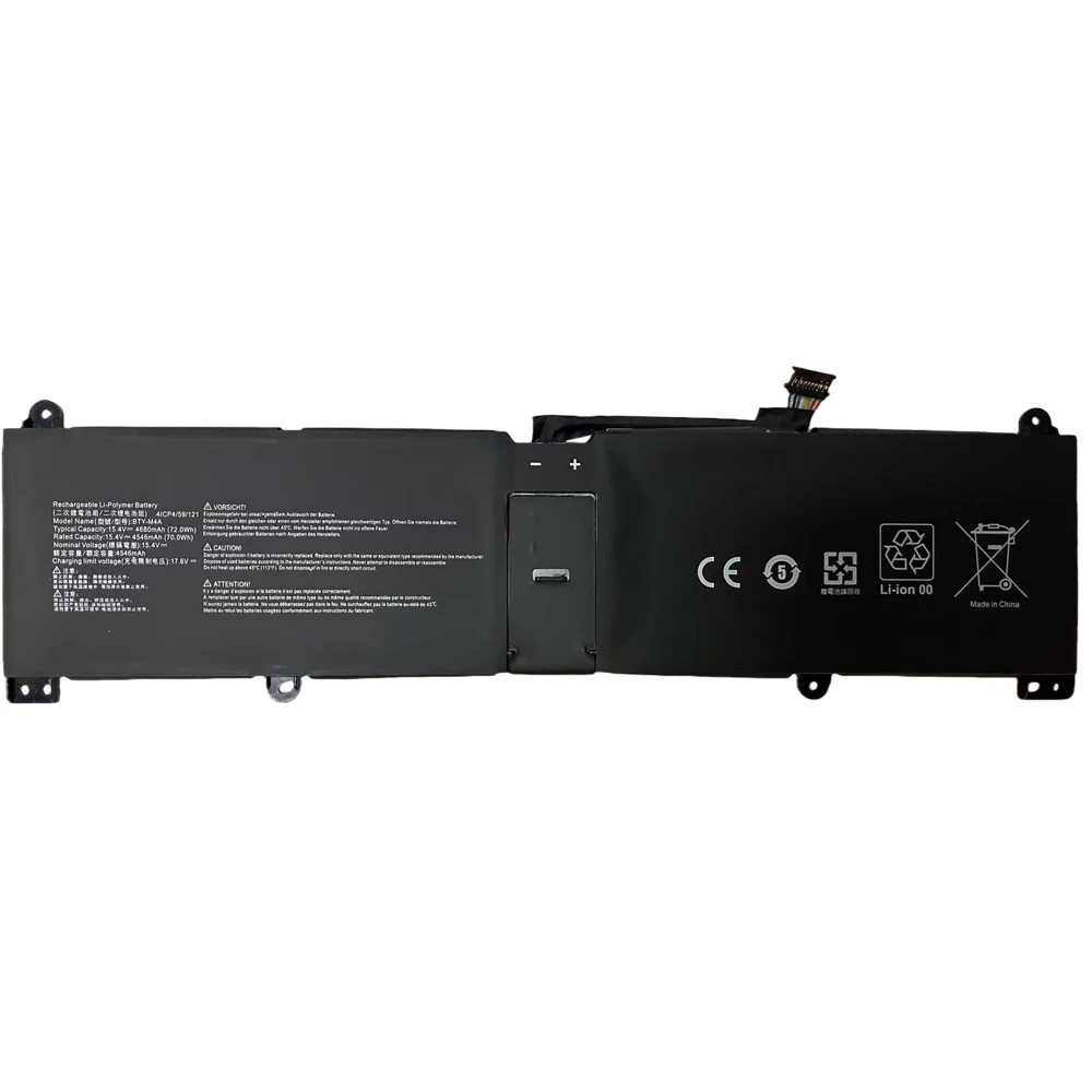 7XINbox New BTY-M4A 15.4V 72Wh Laptop Battery For MSI Stealth 14 Studio A13VF A12MT A13MT A13VG A1VGG SUMMIT E14 FLIP A13MT A12M
