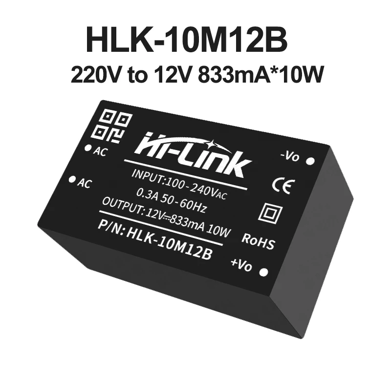 HiLink 저가형 110V 220V ~ 10W 3.3V/5V/9V/12V/15V/24V HLK-10M05B/10M09B/10M12B/10M15B/10M24B AC DC 전원 공급 장치 모듈