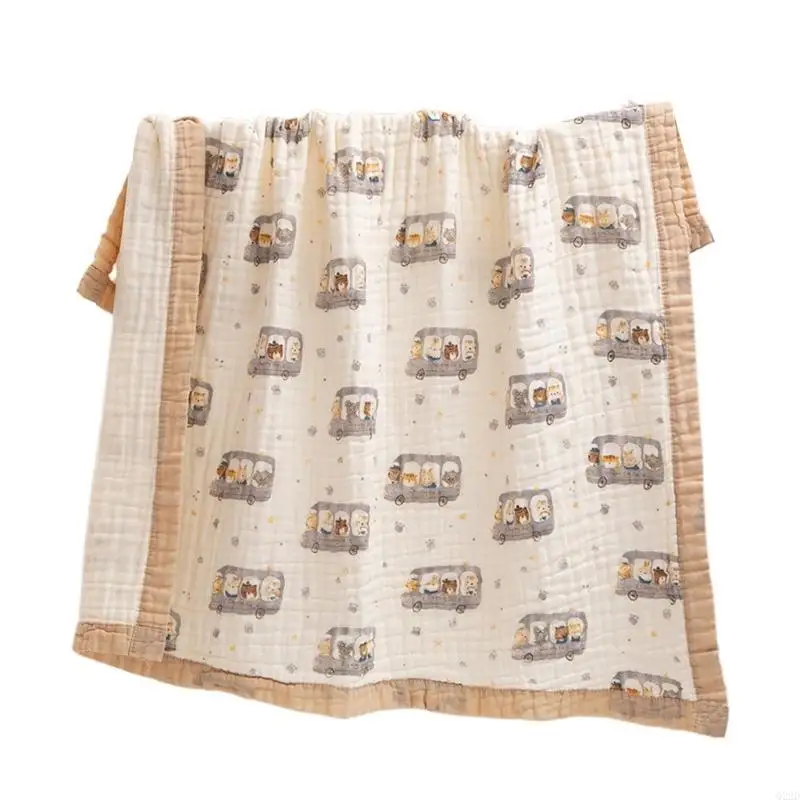 Q22D Newborn Babies Wrapping Blanket Cotton Swaddles Blanket Shower Gift Bathing Towel Infant Bedding Stuff Crib Accessory