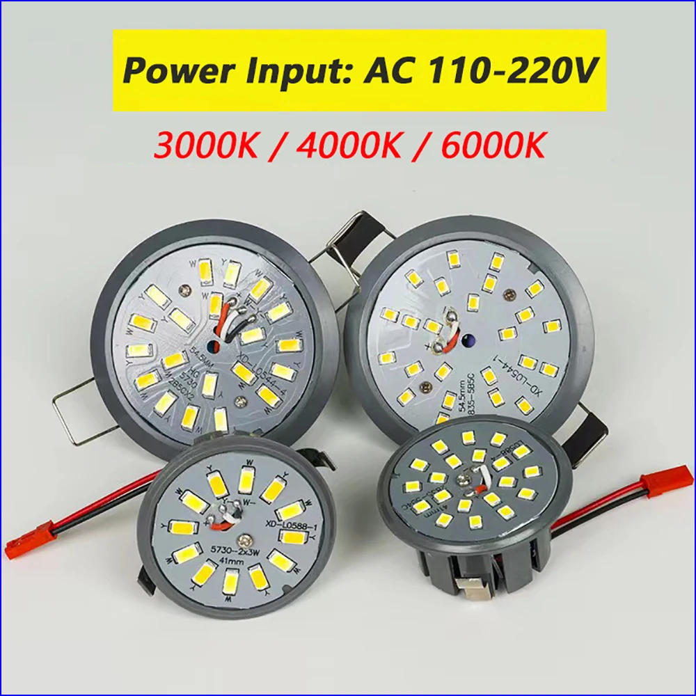 3W,5W,3色,調光可能,コールドホワイト/ウォームホワイト,LEDスポットライト,入力110-220v,1個