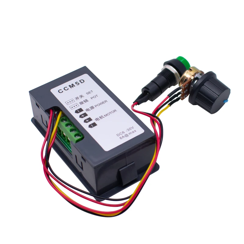 DC 6V 12V 24V 5A Adjustable PWM DC Motor Speed Controller CCM5D Digital Display Regulator LED Motor Controller Speed Regulator