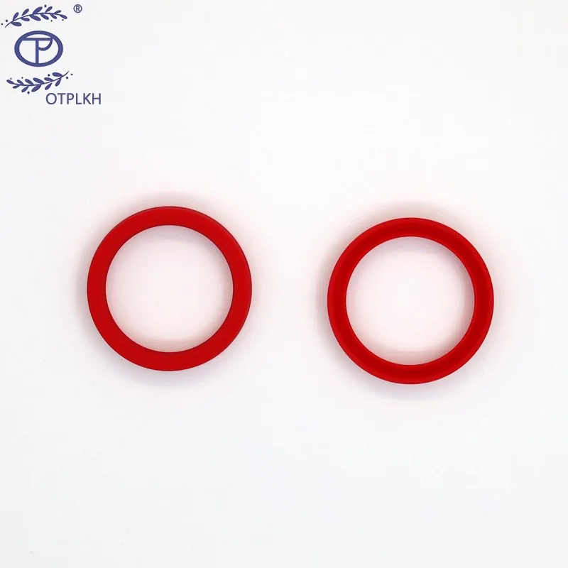 Y-type cincin segel poliuretan PU segel merah y-ring piston rod sealing tidak standar suku cadang berbentuk pabrik disesuaikan