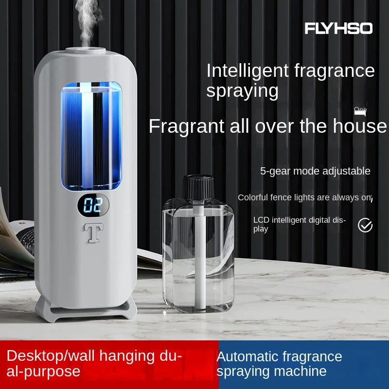 Automatic Aromatherapy Machine And Air Humidifier With Digital Display And Colored Lights -Machine Office Home, And Bathroom