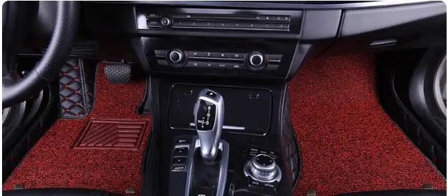 Custom front seats car floor mats for Mercedes Benz V 250 d W447 2026-2014 Driver and passenger 2 seats double layers carpets