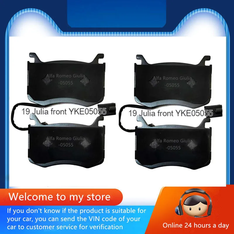 

Front Brake Pads-05055 For Alfa Romeo Giulia(2016-2023) 2.0t(200hp) Auto Parts