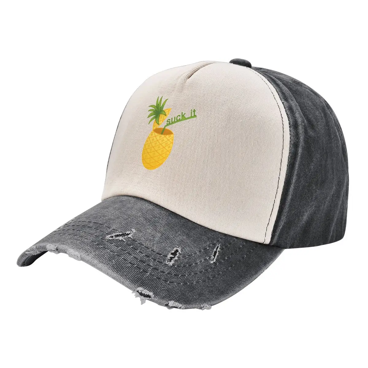 Psych - Suck It Pineapple Sticker Baseball Cap Icon sun hat Ball Cap black Hats Man Women's