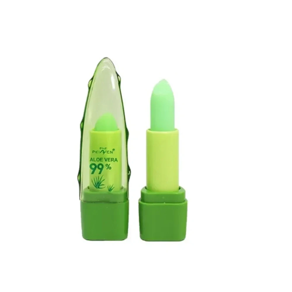 1Pcs Feuchtigkeit Lippenbalsam Langlebige Natürliche Aloe Vera Lippenstift Farbe Stimmung Ändern Lang Anhaltende Feuchtigkeitsspendende Lippenstift Anti Aging