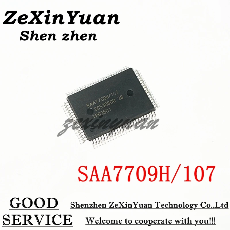 1PCS-5PCS   SAA7709H107 SAA7709H SAA7709 SAA7709H/107 QFP80 100% New Original