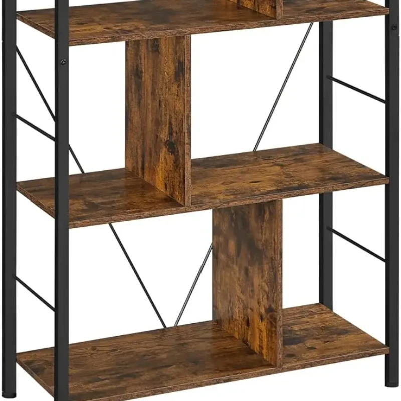 

Bookshelf, 5-Tier Bookcase, Storage Shelving Unit, Display Shelf with Open Compartments for Living Room Home Office,