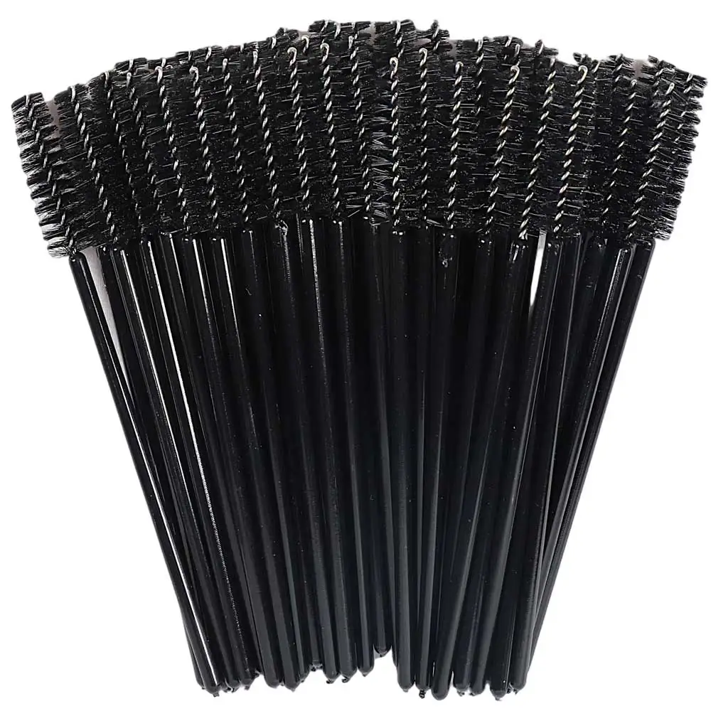 Einweg Kristall Wimpern Pinsel Kamm 50Pcs Wimpern Verlängerung Mascara Zauberstäbe Make-Up Professionelle Make-Up Schönheit Werkzeug