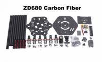 Happy ZD680 Full Carbon Fiber Hexa-Rotor Foldable Arm Hexacopter Frame Kit for PIXHAWK 2.4.8 Radio with Unflodable Landing Gear