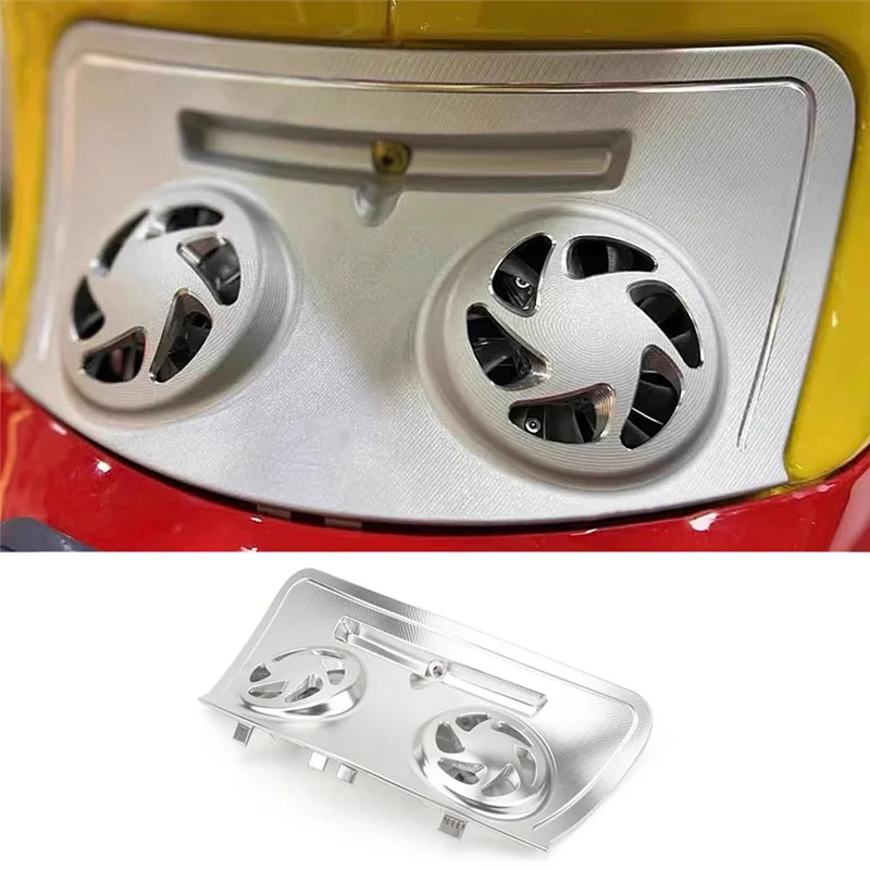 

Motorcycle Scooter Cylinder Head Protector Cover Decorative Guard For VESPA Sprint 150 Primavera 150(Silver) Accessories