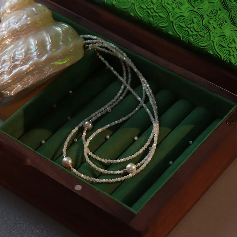 Heißer Verkauf Natürliche Süßwasser Perle 14K Gold Gefüllt Weibliche Perlen Ketten Halskette Schmuck Für Frauen Geburtstag Geschenke Kein Verblassen – Detail 11