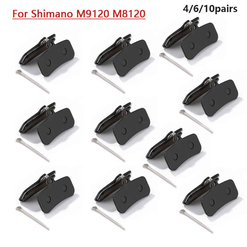 4/6/10 Pairs Semi-Metal Bicycle Disc Brake Pads For Shimano M9120 M8120 M7120 M6120 Saint M810 M820 ZEE M640 MT520 Bengal Helix